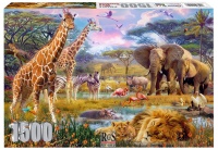 RGS Group Savannah Animals 1500 Piece Jigsaw Puzzle Photo