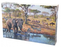 Meeting at the Water Hole 1500 Piece Puzzle Photo