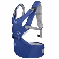 Optic Ergonomic Baby Carrier with Hip Seat-Blue Photo