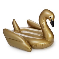 Golden Inflatable Swan Pool Party Float Photo