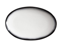 Maxwell & Williams Caviar Granite Oval Plate 25 x 16cm - Set of 4 Photo