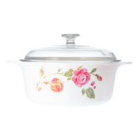 CORNINGWARE COUNTRY ROSE 1.25L Round Covered Casserole Photo
