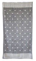 Bunty 's Polka Square Beach Towel 90x180 cm Light Grey Photo
