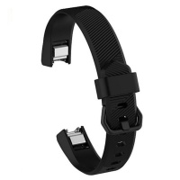 Black Large Silicone Band For Fitbit Alta Photo