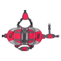 Reflective Adjustable Pet Saddle Bag Harness Backpack - Red Photo