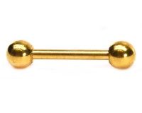 Androgyny Steel gold plated straight ball facial piercing SSVBJ6154B Photo
