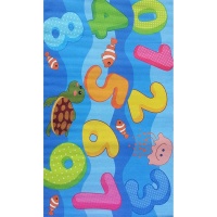 Carpet City Colourful Numbers and Animal Kiddies Rug 100x160 cm Photo