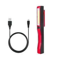 Portable Handheld LED COB Pen Work Light - Red Photo