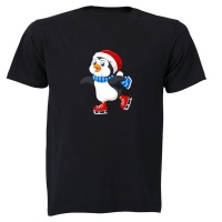 Ice Skating Penguin - Kids T-Shirt Photo