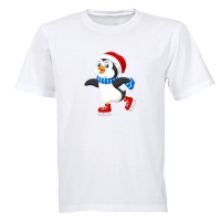 Ice Skating Penguin - Kids T-Shirt Photo