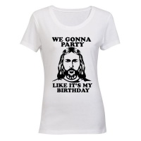 Jesus - Party Like It's My Birthday - Christmas - Ladies - T-Shirt Photo