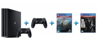 Playstation 4 PRO Console Extra Dualshock 4 Controller 2 Games Photo