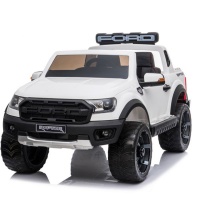 White Ford Raptor - 2 seater kids ride on car rubber tyres Photo