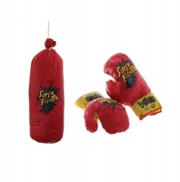 Boxing Set - Punch Bag & Gloves. Age 10 Photo