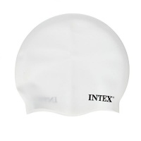 Intex Swim Cap Ages 8 Silicone White Photo