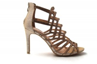 LaMara Abby Crystal Embellished Sandals Rose Gold Photo