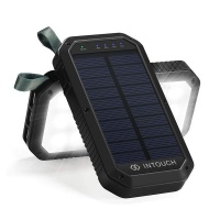 INTouch 10000mAh Solar Wireless Powerbank - Black Photo