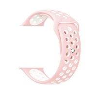 Apple GoVogue Active Silicon Watch Band â€“ Pink & White Photo