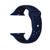 Apple GoVogue Active Silicon Watch Band - Blue & Black Photo