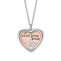 CDE I Love You Mom Necklace with Swarovski® Crystals Photo
