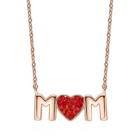 CDE Mom Necklace with Swarovski® Crystals- Rose gold Photo