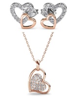 Destiny Valentino Set with Crystals From Swarovski® - Rose gold Photo