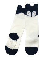 Baby Socks - Fox Face - Ivory Photo
