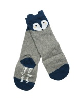 Baby Socks - Fox Face - Grey Photo