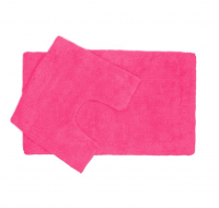 2 Piece Anti-Slip Bathmat Set - Candy Pink Photo