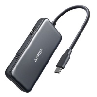 Anker USB C 3-in-1 Premium Hub With Power Delivery Grey Photo