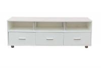 Softy Home TV unit with 3 drawers White Photo
