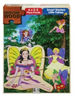 RGS Group Little Fairies Wooden Puzzle - 6 X 2-3 Piece Puzzles Photo