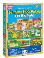 RGS Group Number Floor Wooden Puzzle - 10 Pieces Photo