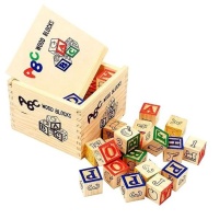 Kids Learn Alphabets 48 Piece Wooden Blocks Photo