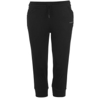 LA Gear Ladies Interlock Jogging Pants - Black Photo