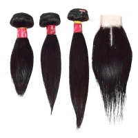 Beau Diva 12" 14" 16" inches Peruvian Weave and Free Closure Value Pack Photo