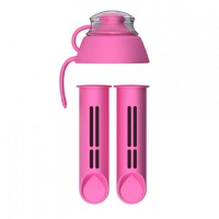 PearlCo Filter Cartridge for PearlCo Water Bottle x 2 Free Lid Pink Photo