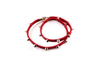 Glamzza red leather rope bracelet Photo