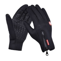 One Pair Waterproof Winter Gloves with Touch Screen & Fleece Liner Photo