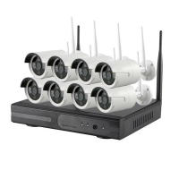 HD 8Ch Wireless NVR Kit CCTV System WiFi IP Camera IR Security Camera Photo