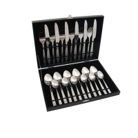 Cutlery Set 24 Pieces Black Case Photo