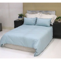 Lush Living - Home Bedding Set - Soft and Snug Size Q - SE - Duck Egg Embellished Photo