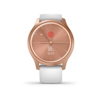 Garmin Vivomove Style Smart Watch White Silicone with Rose Gold Hardware Photo