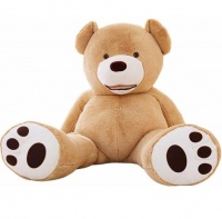 160cm Giant Teddy Bear with Big Footprints - Light Brown Photo