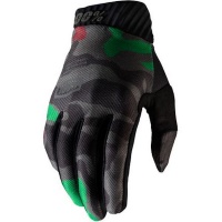 100% RideFit Black/Camo Gloves Photo