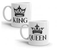 King and Queen Coffee Mug Combo Set Photo