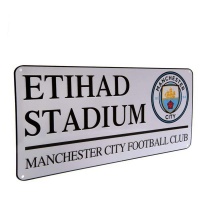 Manchester City FC Manchester City Street Sign - Etihad Stadium Photo