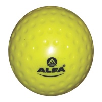 Alfa Dimpled Hockey Ball - Fluro Yellow - Set of 6 Photo