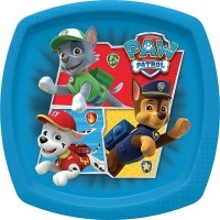 Paw Patrol Canine Rescue Square Shaped Plate Photo