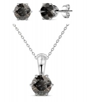 Destiny Silver Night Set With Crystals From Swarovski in a Macaroon Case Photo